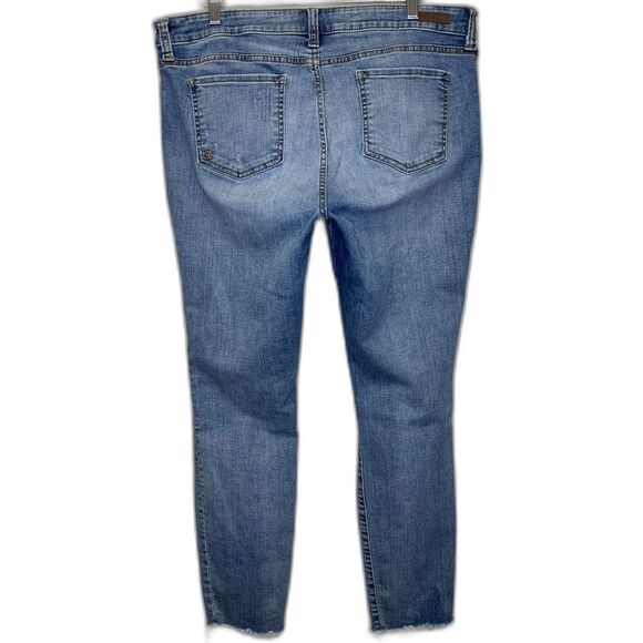 Kut From the Cloth Womens Jeans Ankle Skinny High Rise Med Wash Plus Size 16 - Picture 2 of 16